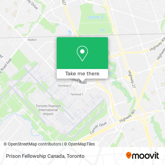Prison Fellowship Canada map