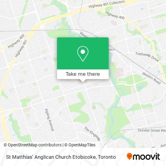 St Matthias' Anglican Church Etobicoke plan