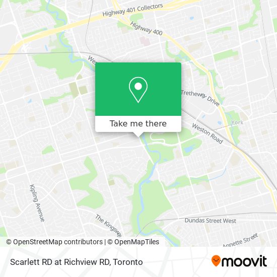 Scarlett RD at Richview RD map