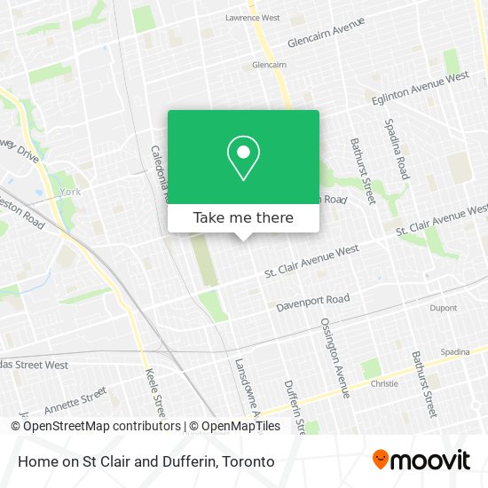 Home on St Clair and Dufferin plan