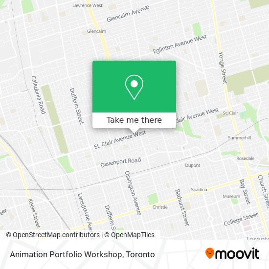 Animation Portfolio Workshop map