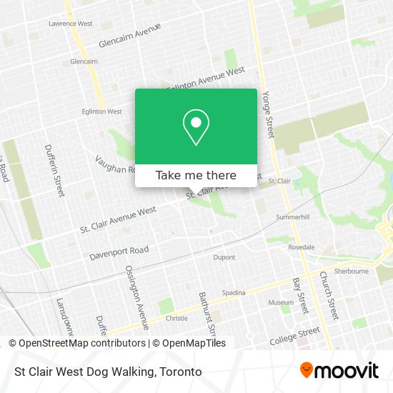 St Clair West Dog Walking map