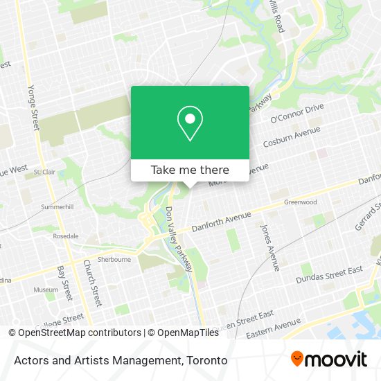 Actors and Artists Management map