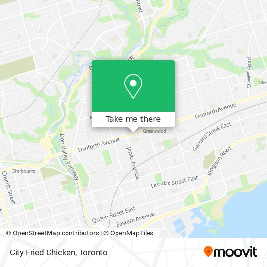 City Fried Chicken map