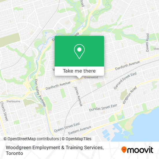 Woodgreen Employment & Training Services map