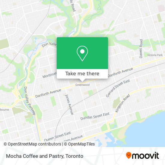 Mocha Coffee and Pastry map