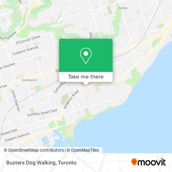 Busters Dog Walking map