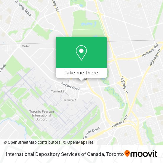 International Depository Services of Canada map