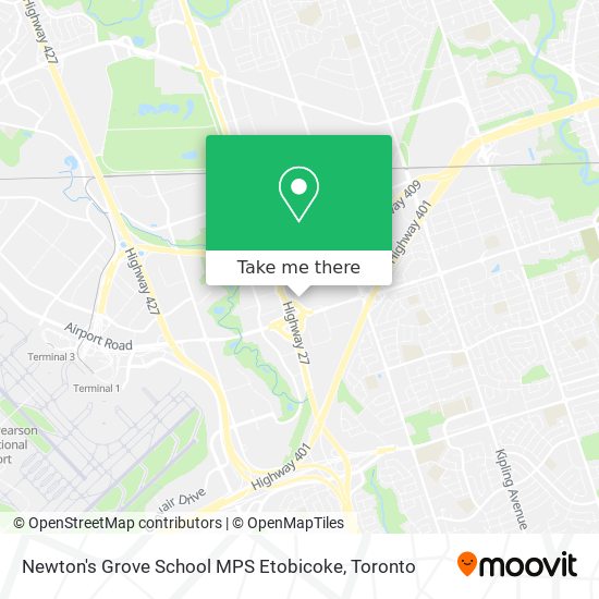 Newton's Grove School MPS Etobicoke map