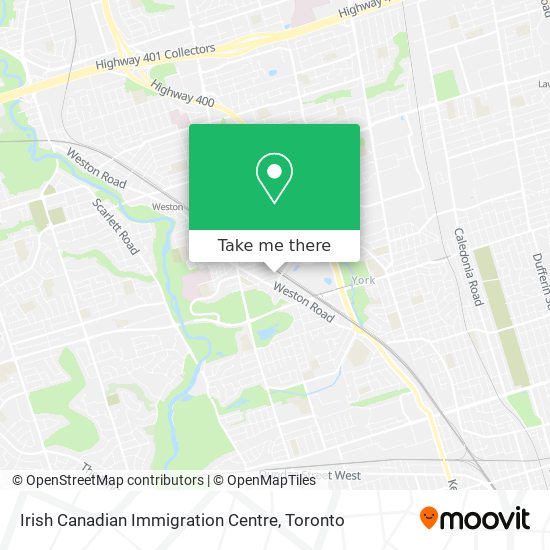 Irish Canadian Immigration Centre map