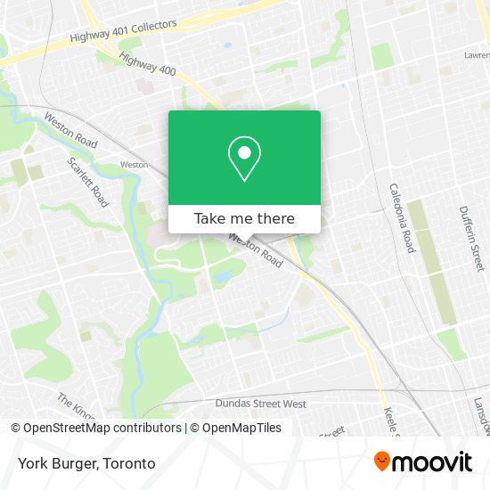 York Burger map