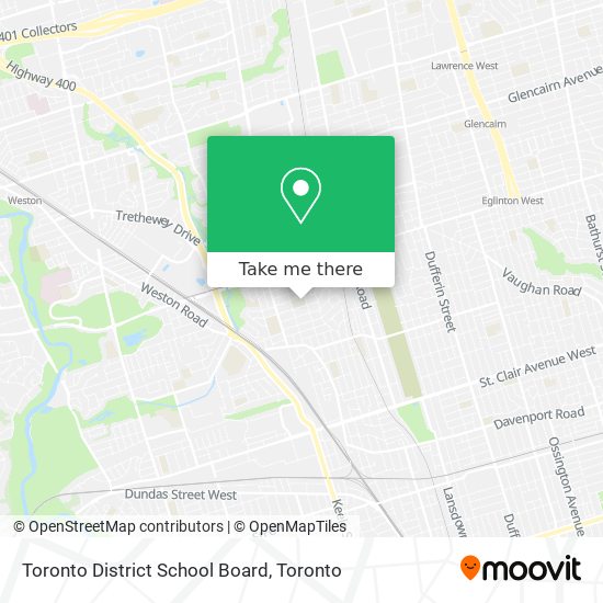 Toronto District School Board map