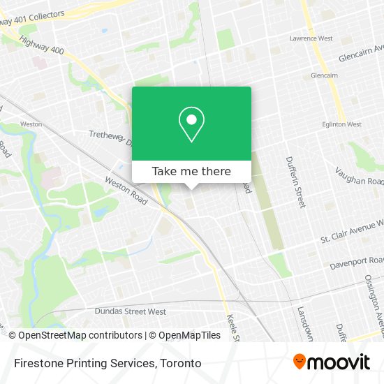 Firestone Printing Services map