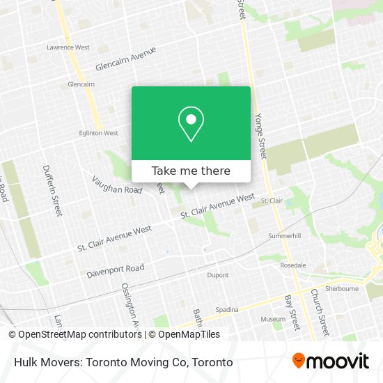 Hulk Movers: Toronto Moving Co map