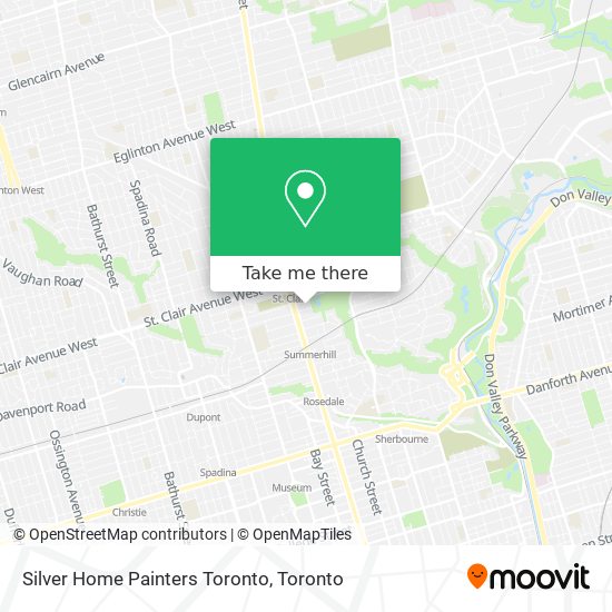Silver Home Painters Toronto map