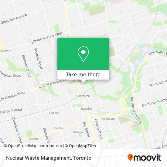 Nuclear Waste Management map