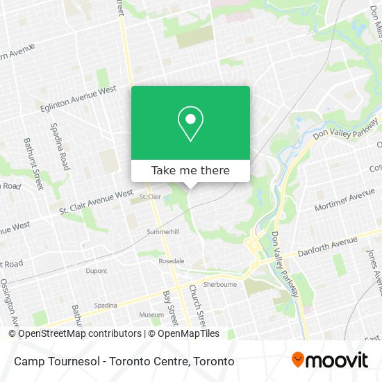 Camp Tournesol - Toronto Centre plan