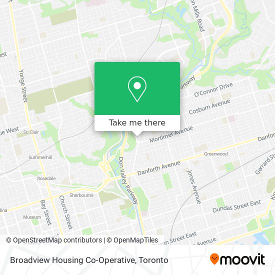 Broadview Housing Co-Operative map