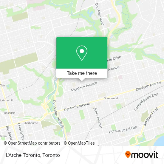L'Arche Toronto map