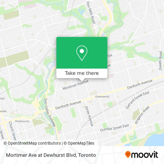 Mortimer Ave at Dewhurst Blvd map