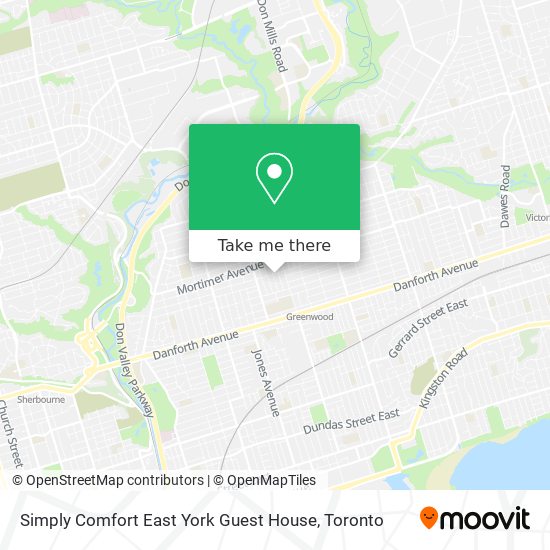Simply Comfort East York Guest House map