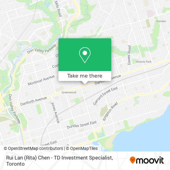 Rui Lan (Rita) Chen - TD Investment Specialist map