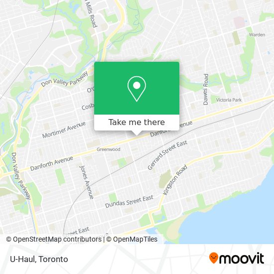 U-Haul map