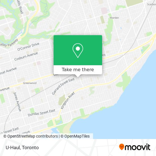 U-Haul map