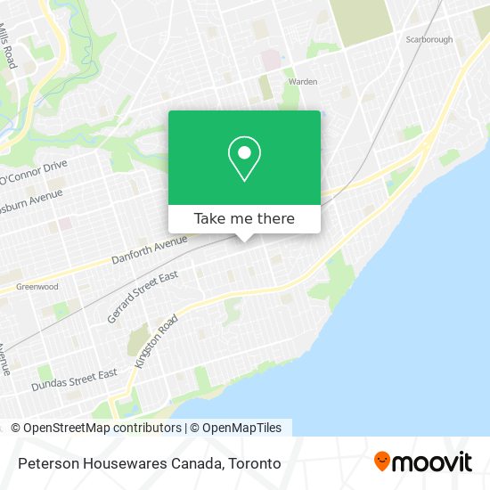 Peterson Housewares Canada map