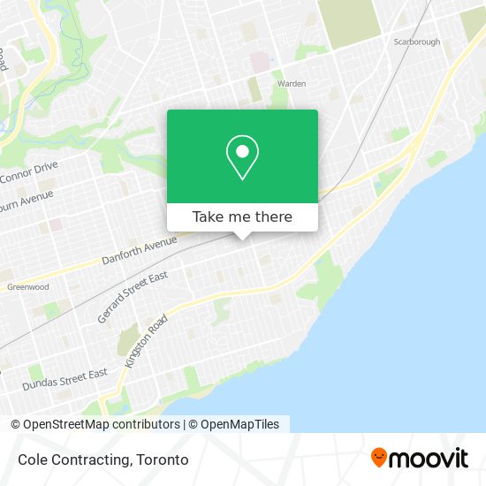 Cole Contracting map
