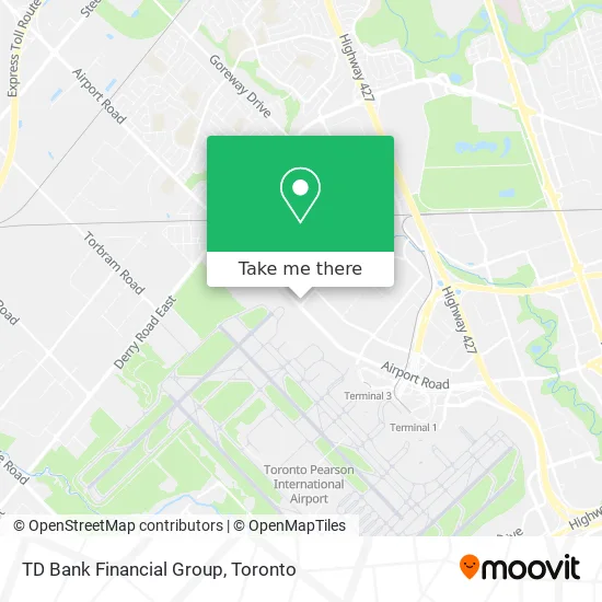 TD Bank Financial Group map
