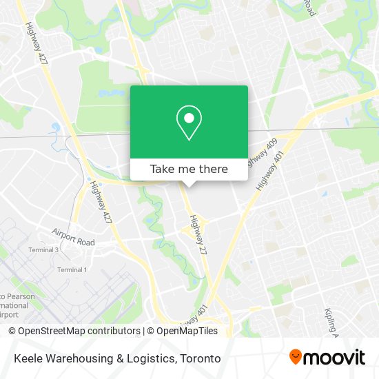 Keele Warehousing & Logistics map