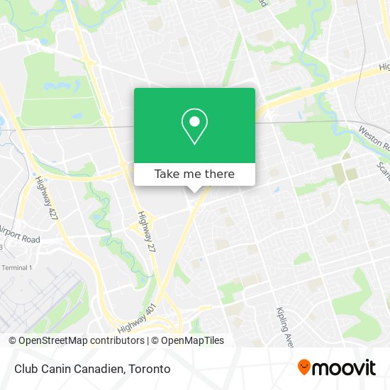 Club Canin Canadien map