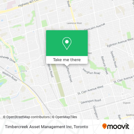 Timbercreek Asset Management Inc map