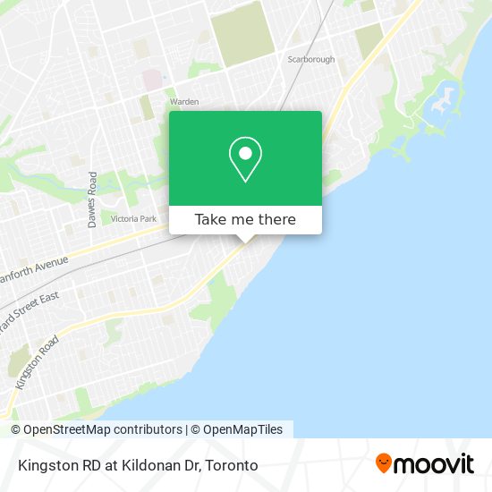 Kingston RD at Kildonan Dr map