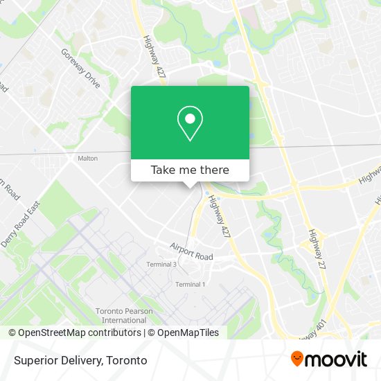 Superior Delivery map