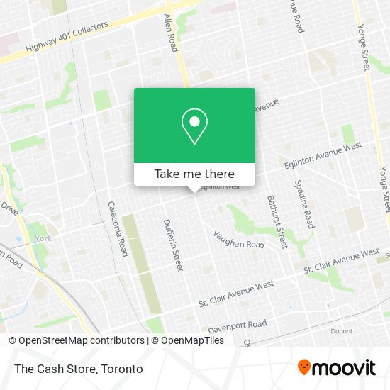 The Cash Store map
