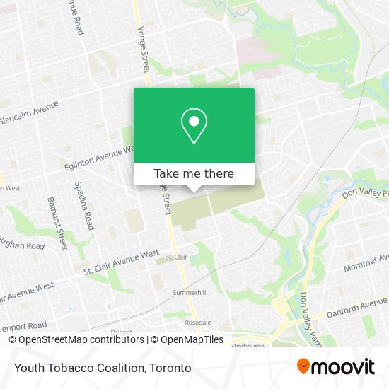 Youth Tobacco Coalition map