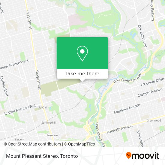 Mount Pleasant Stereo map