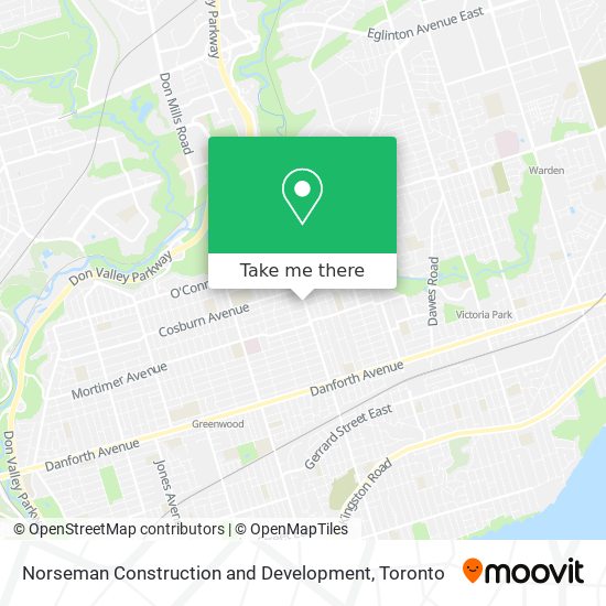 Norseman Construction and Development map