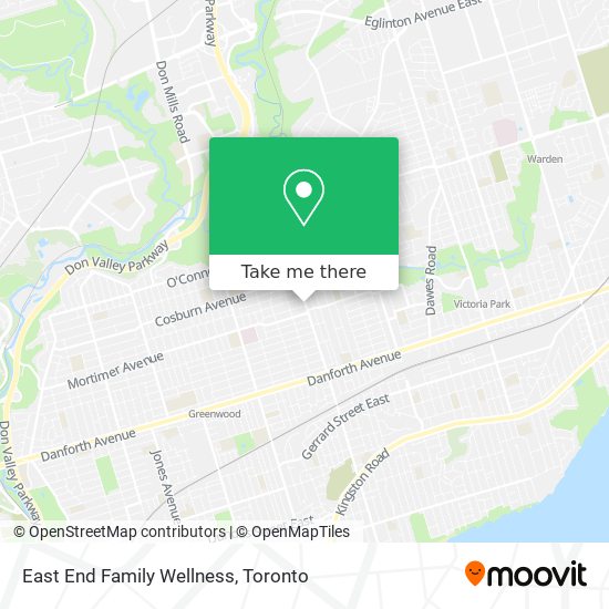 East End Family Wellness map
