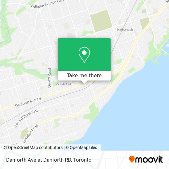 Danforth Ave at Danforth RD map