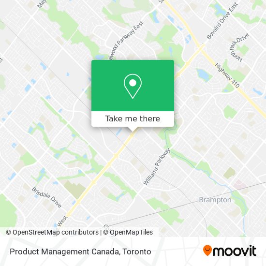 Product Management Canada map