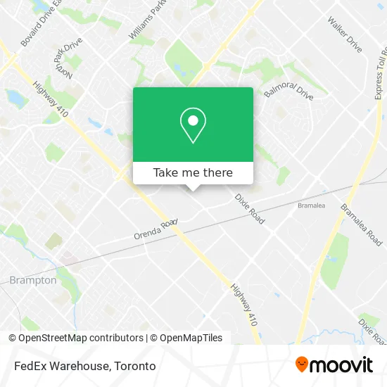 FedEx Warehouse map