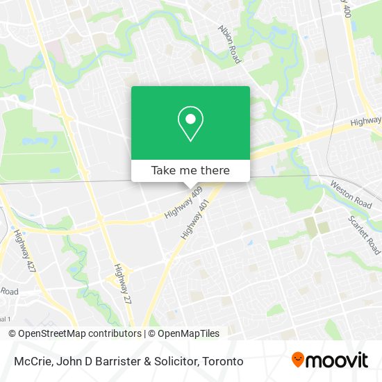 McCrie, John D Barrister & Solicitor map