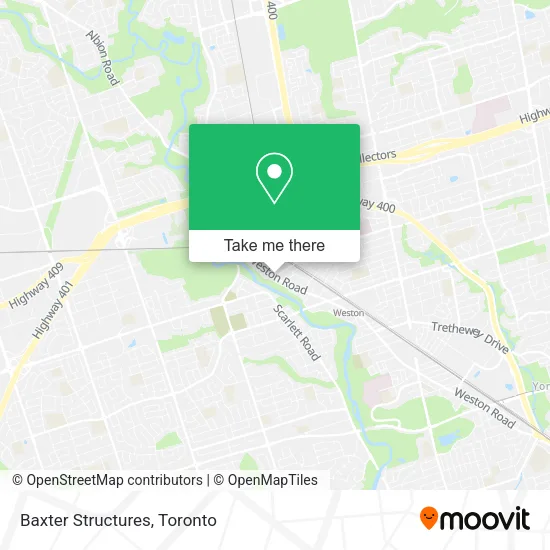 Baxter Structures map