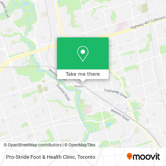 Pro-Stride Foot & Health Clinic map