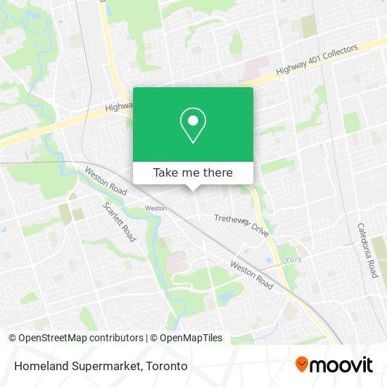 Homeland Supermarket map