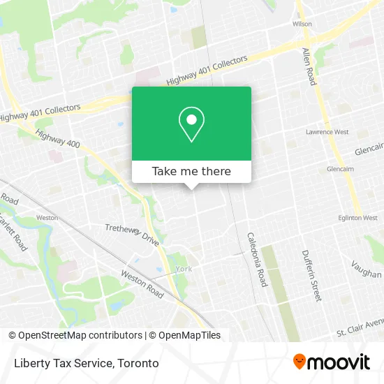 Liberty Tax Service map