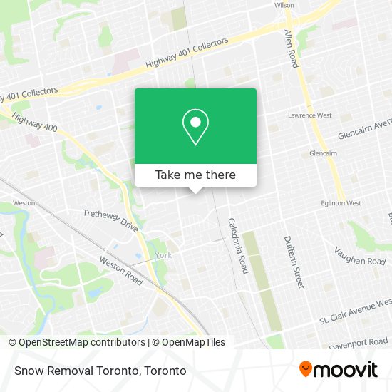 Snow Removal Toronto map